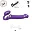 Безремневий страпон Strap-On-Me Vibrating Violet M регульований з вібрацією та з пультом ДК діаметр 3.3 см - мініатюра 4