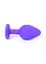 Силіконова анальна пробка з кристалом Boss Jewellery Purple Medium Red Diamond 8 см (червоний) - мініатюра 6