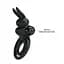 Виброкольцо Pretty Love Vibro Penis Ring Bunny III 9.7 см черный - миниатюра 8
