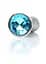 Анальна пробка Jewellery Silver Plug Clear L 10.5 см (синій) - мініатюра 3