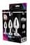 Набір анальних пробок Dream Toys Gleaming Love Silver Plug Set - мініатюра 2