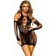Мінісукня Leg Avenue Mini dress and matching gloves Black One Size - мініатюра 1