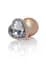 Анальна пробка з кристалом Jewellery Pearl Gold Heart Plug S 7 см (прозорий) - мініатюра 2