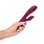Вібратор-кролик Loveline Smooth Silicone Rabbit 20 см (вишневий) - мініатюра 3