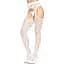 Ажурні колготки із сердечками Leg Avenue Heart White, One Size, імітація панчіх - мініатюра 4