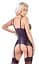Корсет Cottelli Collection Lingerie Crotchless Basque L чорний - мініатюра 2