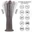 Вібратор Lovetoy Dual-Layered Silicone Nature Cock 10'' 25.3 см (чорний) - мініатюра 2