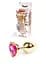 Анальная пробка Jewellery Gold Heart PLUG Pink Boss Series 64-00035 98242 - миниатюра 1