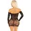 Сукня Leg Avenue Seamless Off The Shoulder Mini Dress One Size, Black - мініатюра 3