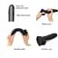 Реалістичний фалоімітатор Strap-On-Me Sliding Skin Realistic Dildo Black - XL - мініатюра 3