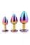 Анальна пробка Gleaming Love Multicolour Plug Set 3 шт. (мульті) - мініатюра 1