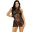 Откровенное мини-платье Leg Avenue Rhinestone halter mini dress Black One size - миниатюра 1