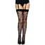 Ажурні панчохи із сердечками Leg Avenue Heart Black, One Size - мініатюра 1