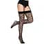 Ажурні панчохи із сердечками Leg Avenue Heart Black, One Size - мініатюра 3