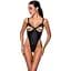 Боді з екошкіри Passion Celine Body black: з доступом відкритий L/XL - мініатюра 1