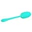 Віброяйце Pretty Love Kirk Super Soft Silicone 19.7 см бірюзовий - мініатюра 4