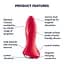 Анальна пробка Satisfyer Rotator Plug 1+, 12.8 см (червона) - мініатюра 4