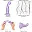 Насадка для страпона Strap-On-Me Dildo Plug P&G Lilas Metallic M - мініатюра 2