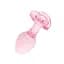 Анальна пробка EasyToys Anal Plug Glass M 8.3 см (рожевий) - мініатюра 8