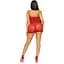 Мини-платье Leg Avenue Rhinestone halter mini dress Red One size - миниатюра 7