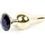 Анальна пробка Boss Of Toys Boss Series - Jewellery Gold Butt Plug Black, BS6400065, Золотий / Чорний - мініатюра 1