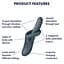 Вібратор Satisfyer Heat Flex 4 23 см сірий - мініатюра 4