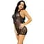 Откровенное мини-платье Leg Avenue Rhinestone halter mini dress Black One size - миниатюра 3