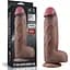 Фалоімітатор Dual-Layered Silicone Nature Cock 12'' 31 см коричневий - мініатюра 1