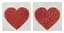 Наклейки для сосків Cottelli Accessoires Titty Sticker Heart червоний - мініатюра 3