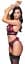 Комплект Cottelli Collection Bra Set Bondage XL червоний - мініатюра 3