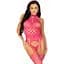 Кружевный бодистокинг с открытым доступом Leg Avenue High neck lace Bodystocking One Size Raspberr - миниатюра 5