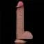 Фалоімітатор Dual Layered Silicone Nature Cock 9'' 23.5 см коричневий - мініатюра 2