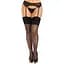 Панчохи Leg Avenue Wide Top RhinestOne Sheer Stockings Black One Size - мініатюра 1