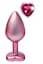Анальна пробка Gleaming Love Pearl Pink Plug M 8.3 см (рожевий) - мініатюра 1