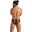 Чоловічі труси зі шнурівкою Passion 035 Slip Richard S/M Black, екошкіра, сітка - мініатюра 4