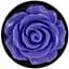 Металева анальна пробка Lux Active з трояндою - Rose Anal Plug - Purple - мініатюра 3
