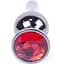 Анальна пробка Boss Of Toys Boss Series - Jewellery Dark Silver Butt Plug Red, BS6400055, Срібний / Червоний - мініатюра 2