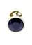 Металева анальна пробка з кристалом Boss Jewellery Gold Plug 7 см (чорний) - мініатюра 3