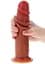Фалоімітатор Get Real Skin Foreskin Dong 19 см (коричневий) - мініатюра 4