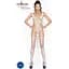 Бодістокінг Passion BS034 White, комбінезон, імітація боді і панчіх - мініатюра 2