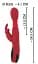 Вібратор You2Toys-кролик Rechargeable Massager For Her Rabbit Vibrator 26.5 см червоний - мініатюра 8