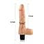 Реалистичный вибратор Lovetoy Real Feel 20 см телесный - миниатюра 7