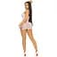 Мини-платье Leg Avenue Rhinestone halter mini dress White One size - миниатюра 8