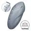 Вибростимулятор-пульсатор Satisfyer Tap & Climax 1 Bluegrey, эффект постукивания пальцем Satisfyer SX0568 99303 - миниатюра 2