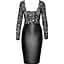 Сукня Noir Handmade F295 Euphoria lace and wetlook midi dress - M - мініатюра 1
