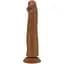 Фалоімітатор Sliding Skin Sharife 10" 25.4 см (коричневий) - мініатюра 1