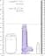 Фаллоимитатор RealRock Crystal Clear Dildo Realistic 17 см фиолетовый - миниатюра 5
