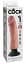 Вібратор King Cock Vibrating Cock 25 см тілесний - мініатюра 7