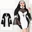 Еротичний костюм черниці JSY Грішниця Лола Plus Size Black, сукня, хрест, апостольник - мініатюра 6