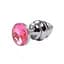 Анальна пробка Fantasy Silver Ribbed Butt Plug S 7 см (рожевий) - мініатюра 2